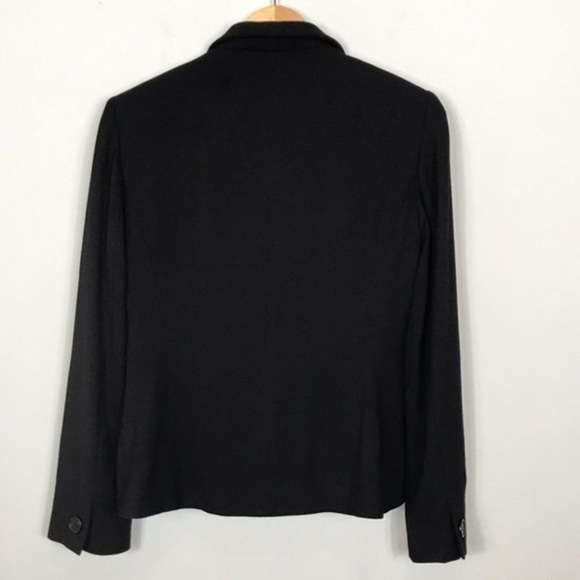 LAFAYETTE 148 NEW YORK Shawl Knit Blazer Black Size 2 - Picture 2 of 6
